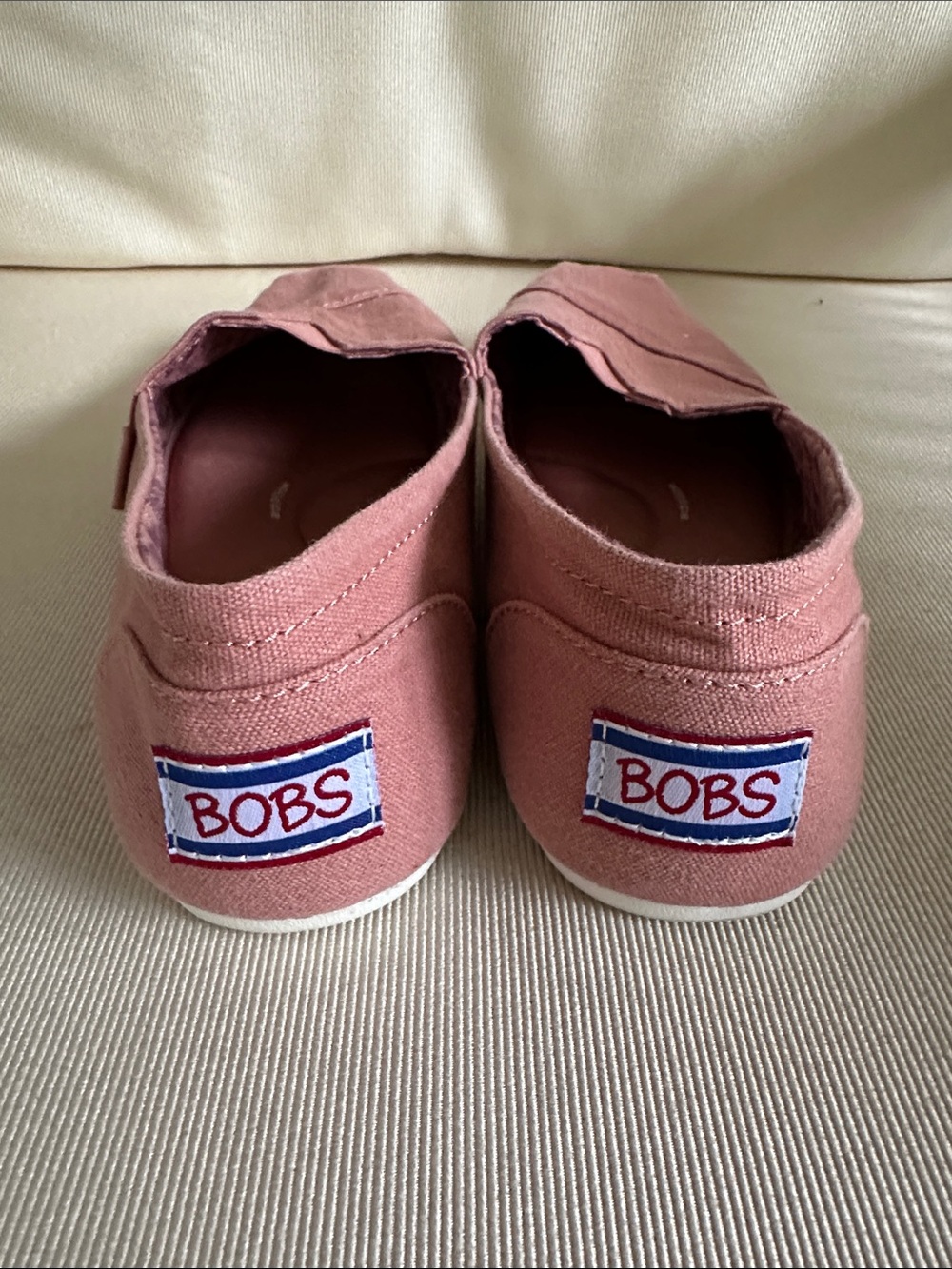 Sketchers Bob Rose Pink Slip-On Canvas Flats size 7 - Picture 3 of 8
